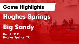 Hughes Springs  vs Big Sandy  Game Highlights - Dec. 7, 2017