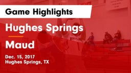Hughes Springs  vs Maud  Game Highlights - Dec. 15, 2017