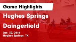 Hughes Springs  vs Daingerfield  Game Highlights - Jan. 30, 2018
