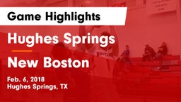 Hughes Springs  vs New Boston  Game Highlights - Feb. 6, 2018