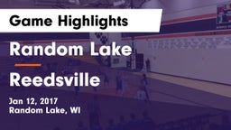 Random Lake  vs Reedsville  Game Highlights - Jan 12, 2017