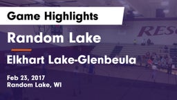 Random Lake  vs Elkhart Lake-Glenbeula Game Highlights - Feb 23, 2017