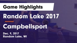 Random Lake  2017 vs Campbellsport  Game Highlights - Dec. 9, 2017