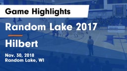 Random Lake  2017 vs Hilbert  Game Highlights - Nov. 30, 2018