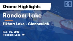 Random Lake  vs Elkhart Lake - Glenbeulah  Game Highlights - Feb. 20, 2020