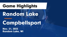Random Lake  vs Campbellsport  Game Highlights - Nov. 21, 2023