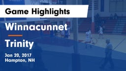 Winnacunnet  vs Trinity Game Highlights - Jan 20, 2017