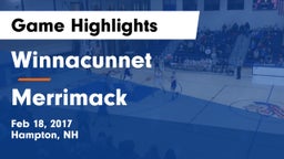 Winnacunnet  vs Merrimack Game Highlights - Feb 18, 2017