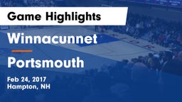 Winnacunnet  vs Portsmouth  Game Highlights - Feb 24, 2017
