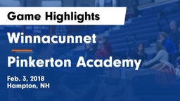 Winnacunnet  vs Pinkerton Academy Game Highlights - Feb. 3, 2018