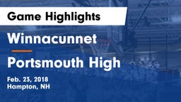 Winnacunnet  vs Portsmouth High Game Highlights - Feb. 23, 2018