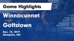 Winnacunnet  vs Goffstown  Game Highlights - Dec. 14, 2019