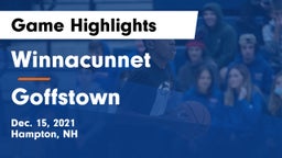Winnacunnet  vs Goffstown  Game Highlights - Dec. 15, 2021