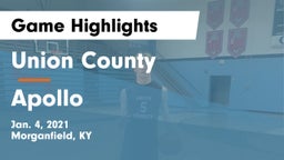 Union County  vs Apollo  Game Highlights - Jan. 4, 2021
