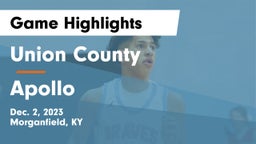 Union County  vs Apollo  Game Highlights - Dec. 2, 2023