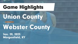 Union County  vs Webster County  Game Highlights - Jan. 20, 2023