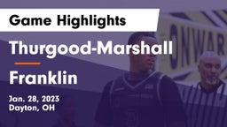 Thurgood-Marshall  vs Franklin  Game Highlights - Jan. 28, 2023