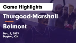 Thurgood-Marshall  vs Belmont  Game Highlights - Dec. 8, 2023