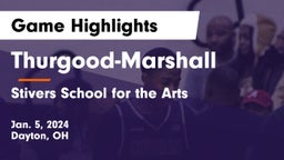 Thurgood-Marshall  vs Stivers School for the Arts  Game Highlights - Jan. 5, 2024