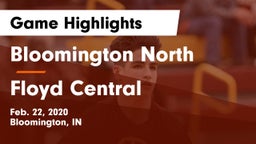 Bloomington North  vs Floyd Central  Game Highlights - Feb. 22, 2020