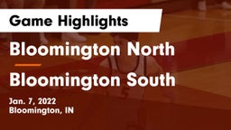 Bloomington North  vs Bloomington South  Game Highlights - Jan. 7, 2022