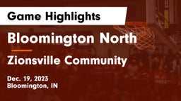 Bloomington North  vs Zionsville Community  Game Highlights - Dec. 19, 2023