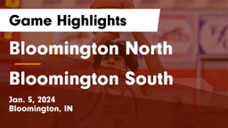 Bloomington North  vs Bloomington South  Game Highlights - Jan. 5, 2024