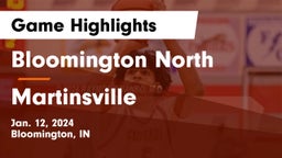 Bloomington North  vs Martinsville  Game Highlights - Jan. 12, 2024