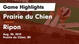 Prairie du Chien  vs Ripon  Game Highlights - Aug. 30, 2019