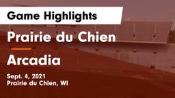 Prairie du Chien  vs Arcadia  Game Highlights - Sept. 4, 2021