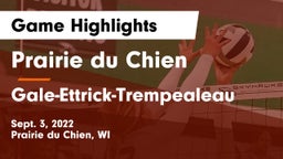 Prairie du Chien  vs Gale-Ettrick-Trempealeau  Game Highlights - Sept. 3, 2022