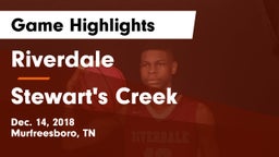 Riverdale  vs Stewart's Creek  Game Highlights - Dec. 14, 2018