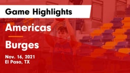 Americas  vs Burges  Game Highlights - Nov. 16, 2021