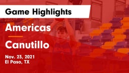 Americas  vs Canutillo  Game Highlights - Nov. 23, 2021