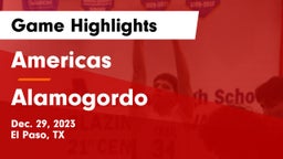 Americas  vs Alamogordo  Game Highlights - Dec. 29, 2023