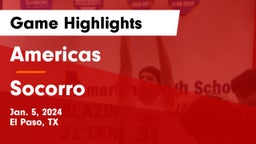 Americas  vs Socorro  Game Highlights - Jan. 5, 2024