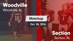 Matchup: Woodville High vs. Section  2016