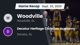 Recap: Woodville  vs. Decatur Heritage Christian Academy  2020