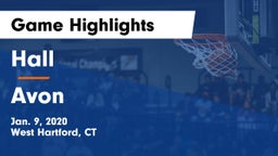 Hall  vs Avon  Game Highlights - Jan. 9, 2020