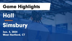 Hall  vs Simsbury  Game Highlights - Jan. 4, 2024