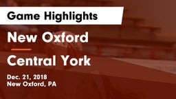 New Oxford  vs Central York  Game Highlights - Dec. 21, 2018