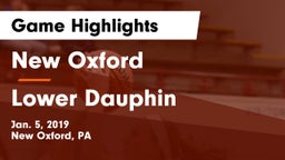 New Oxford  vs Lower Dauphin  Game Highlights - Jan. 5, 2019