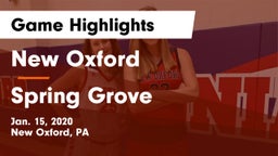 New Oxford  vs Spring Grove  Game Highlights - Jan. 15, 2020