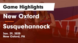 New Oxford  vs Susquehannock  Game Highlights - Jan. 29, 2020