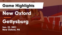 New Oxford  vs Gettysburg  Game Highlights - Jan. 22, 2021