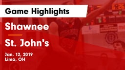 Shawnee  vs St. John's  Game Highlights - Jan. 12, 2019