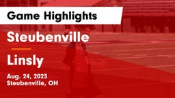 Steubenville  vs Linsly  Game Highlights - Aug. 24, 2023