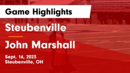 Steubenville  vs John Marshall  Game Highlights - Sept. 16, 2023