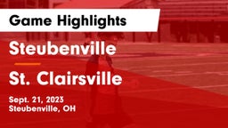 Steubenville  vs St. Clairsville  Game Highlights - Sept. 21, 2023