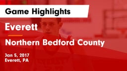 Everett  vs Northern Bedford County  Game Highlights - Jan 5, 2017